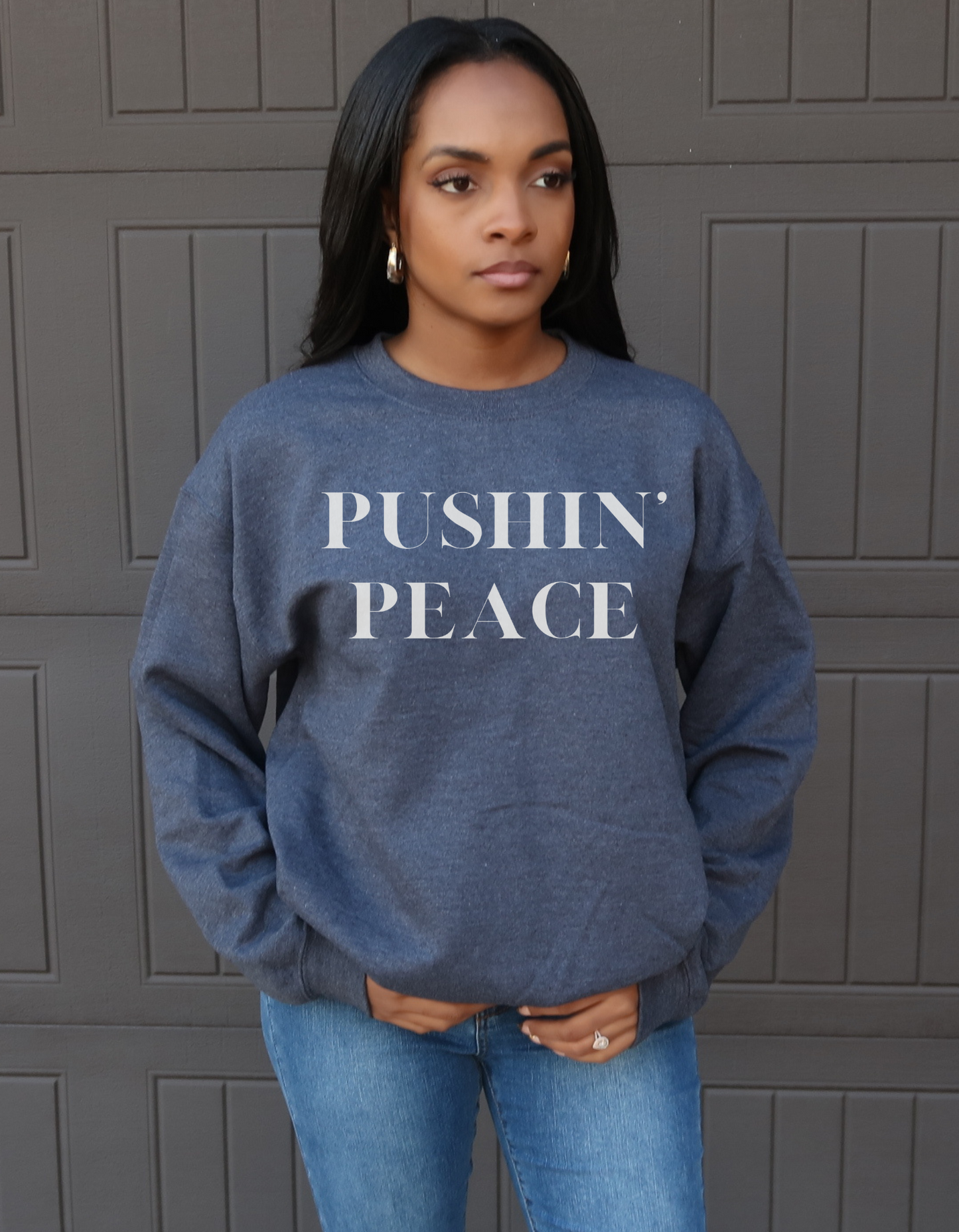 Pushin' Peace Crewneck Sweatshirt