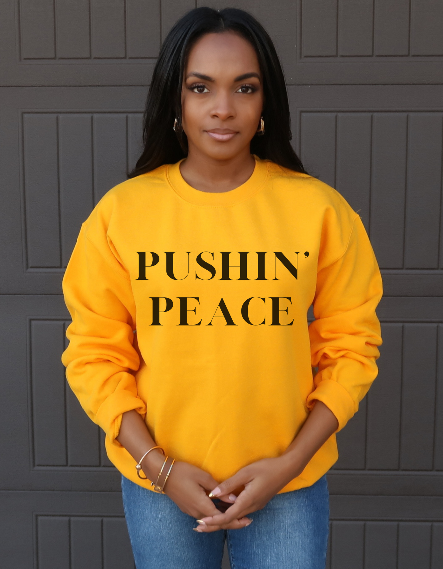 Pushin' Peace Crewneck Sweatshirt