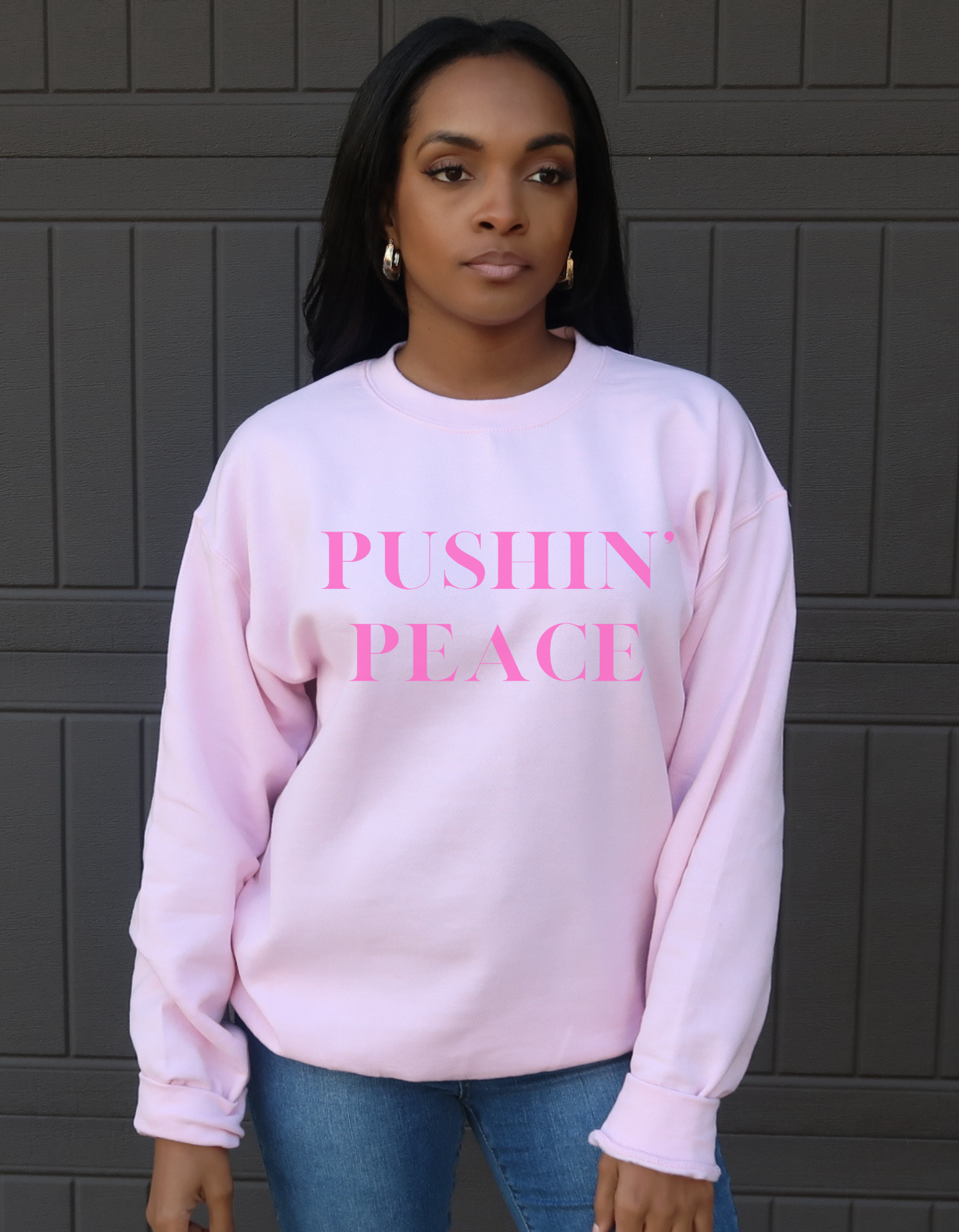 Pushin' Peace Crewneck Sweatshirt