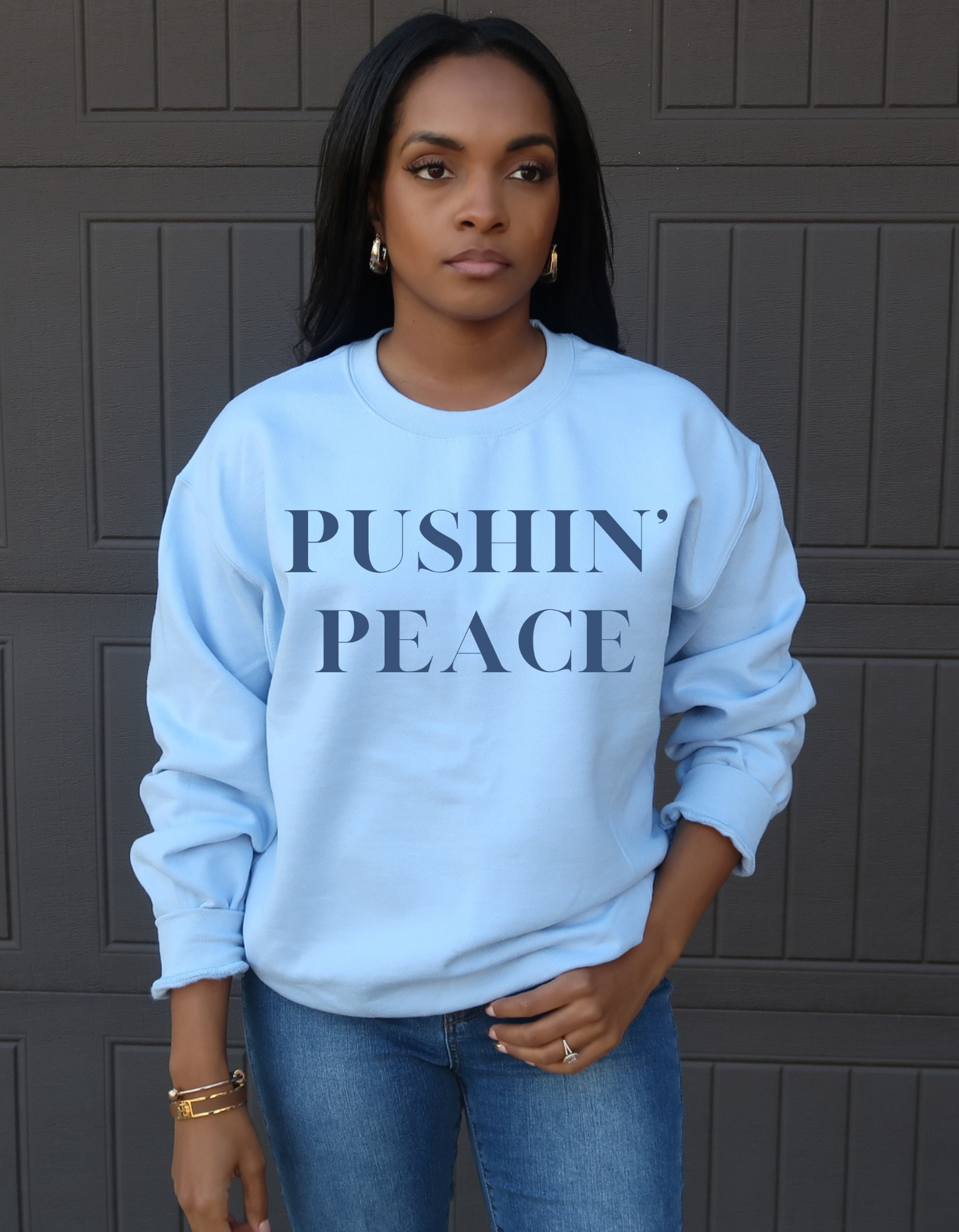 Pushin' Peace Crewneck Sweatshirt